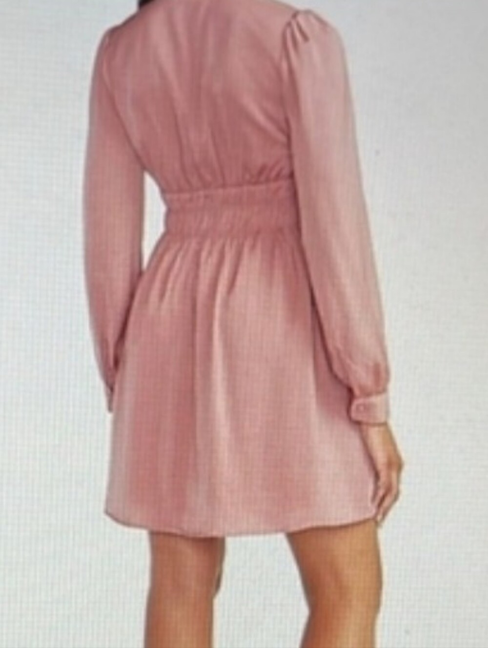 WAIST LONG SLEEVE DRESS